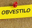 OBVESTILO OBVESTILO